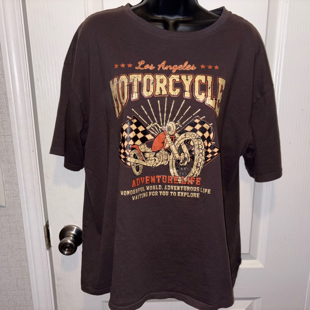 Shein Motorcycle Tee
